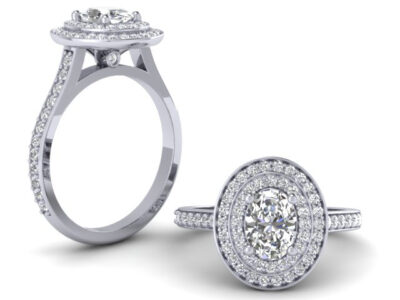 Oval Cut Engagement Ring by Ashley Douglas Master Jeweller
